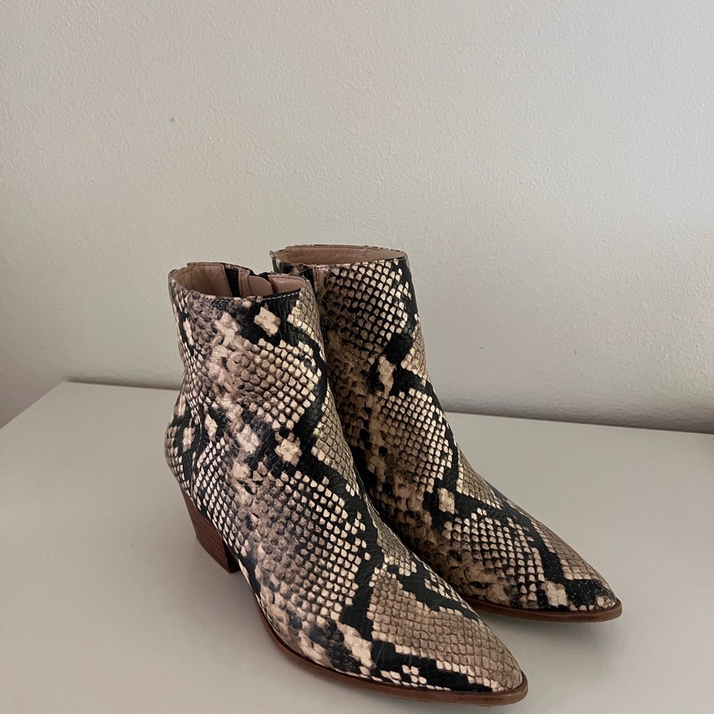 Aldo Snakeskin Ankle Booties